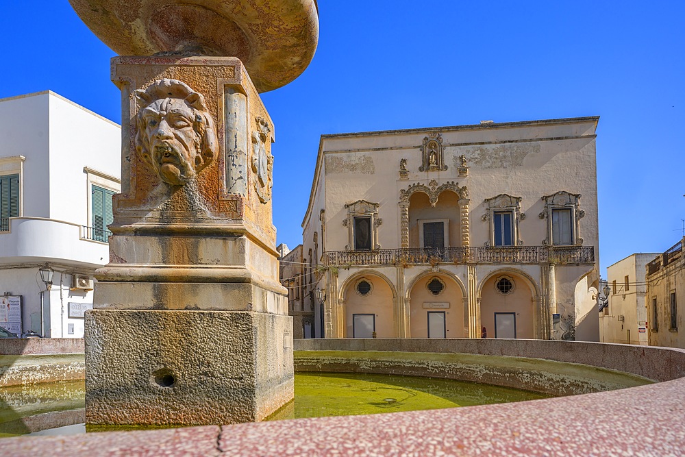 Comi Palace, Piazza San Nicola, Corigliano d'Otranto, Lecce, Salento, Apulia, Italy