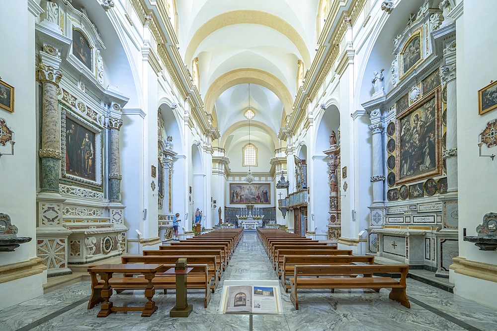 Piazza San Vincenzo, Cathedral of Santa Maria Assunta, Ugento, Lecce, Salento, Apulia, Italy