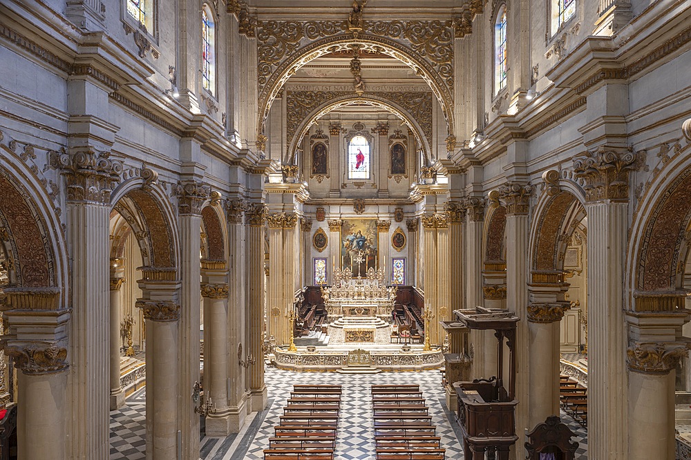 Lecce Cathedral, Cathedral of Maria Santissima Assunta and Sant'Oronzo, Lecce, Salento, Apulia, Italy