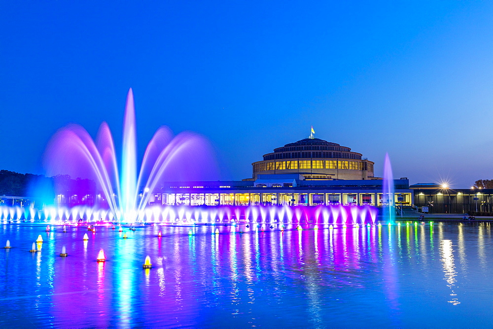 The Millennium Hall and Multimedia Fountain, Wroclaw, Poland, Europe