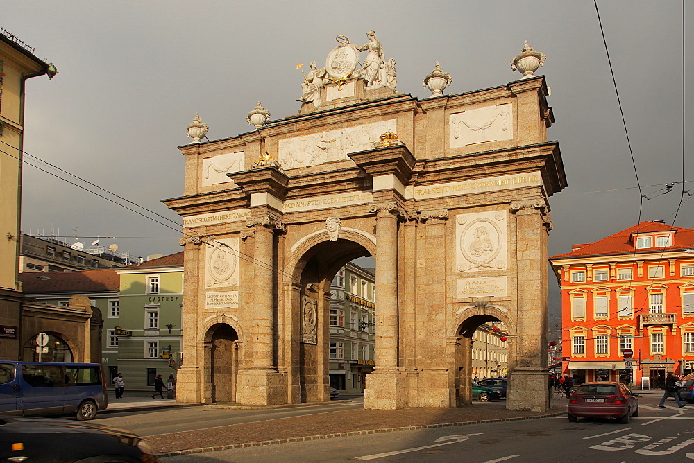 The Triumphal Arch, Innsbruck, Tyrol, Austria, Europe