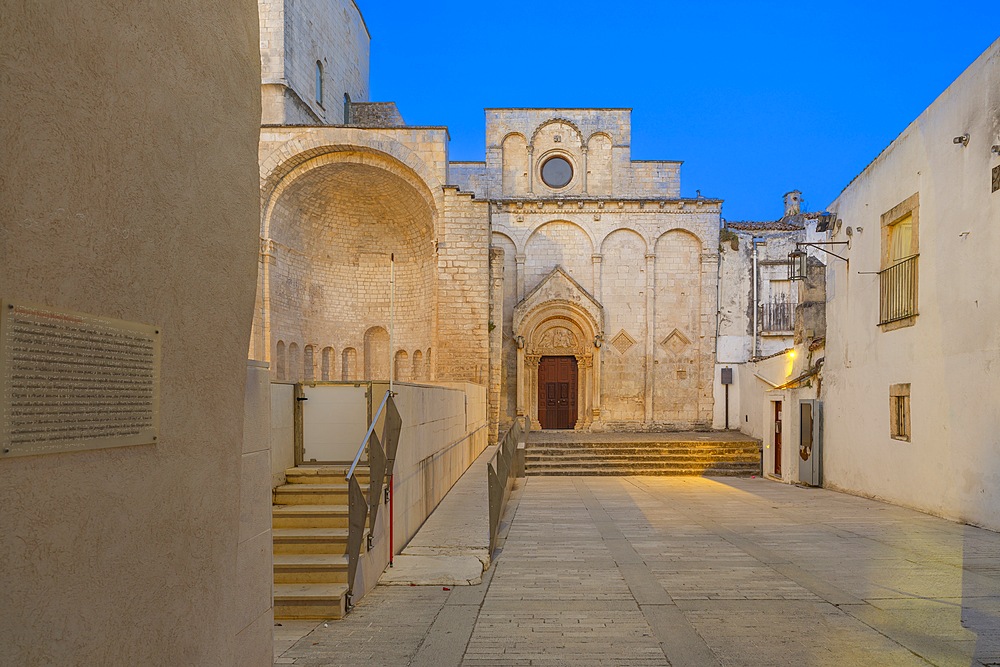 Baptistery of San Giovanni in Tumba, erroneously called the Tomb of Rotari, anf Church of Santa Maria Maggiore, complesso monumentale di San Pietro,, Monte Sant'Angelo, Foggia, Apulia, Italy