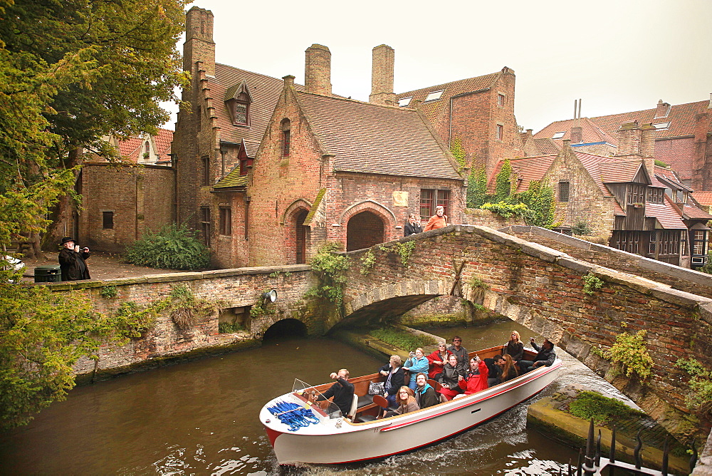 St. Bonifacius Bridge, Bruges, UNESCO World Heritage Site, Flemish Region, West Flanders, Belgium, Europe