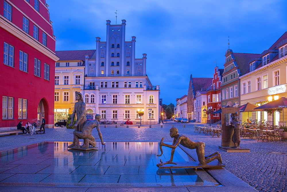 Fish Market square, Greifswald, Mecklenburg-Vorpommern, Germany, Europe