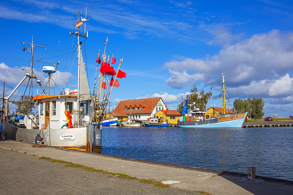 Fishing Harbor, Freest, Kroslin, Mecklenburg-Vorpommern, Germany, Europe