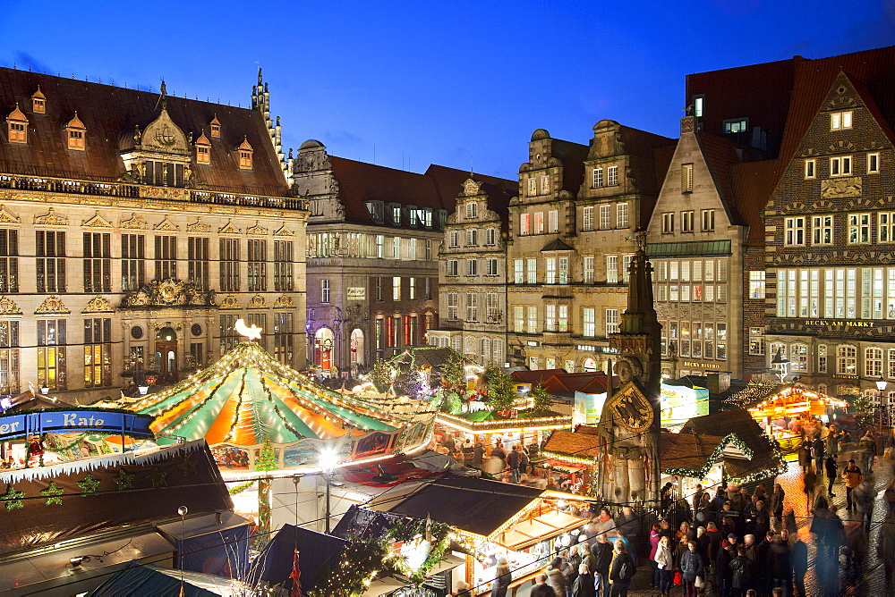 Market Square, Christmas markets, Bremen, Germany, Europe