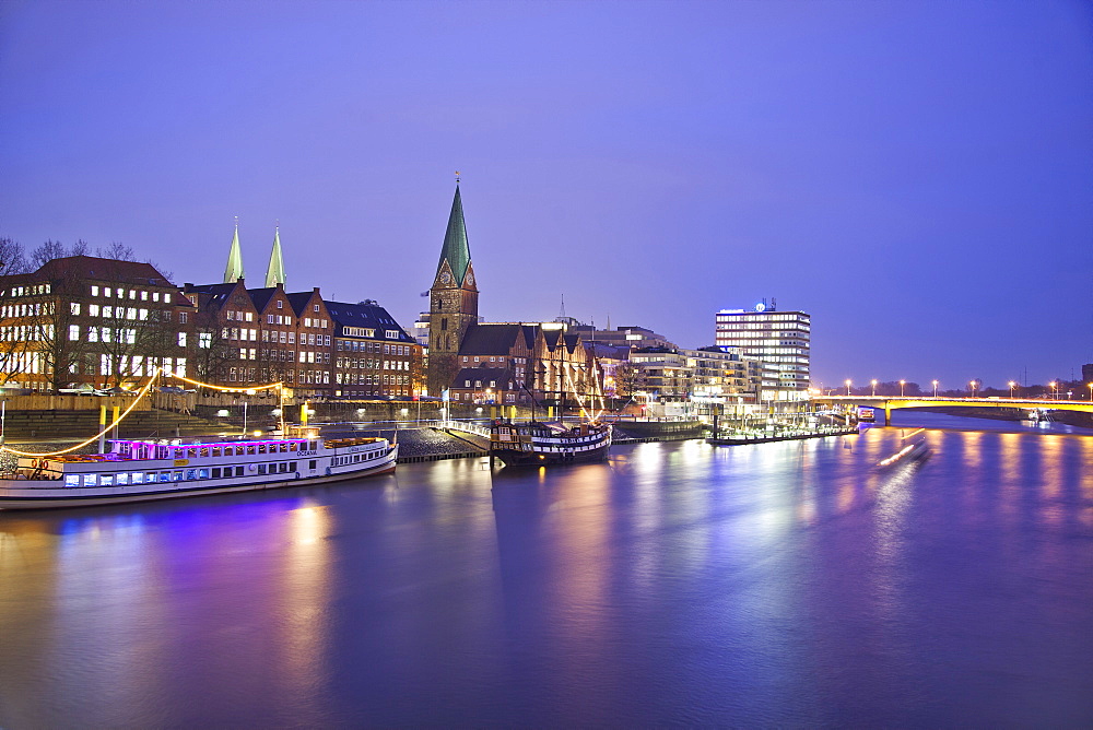 Weser River, Bremen, Germany, Europe