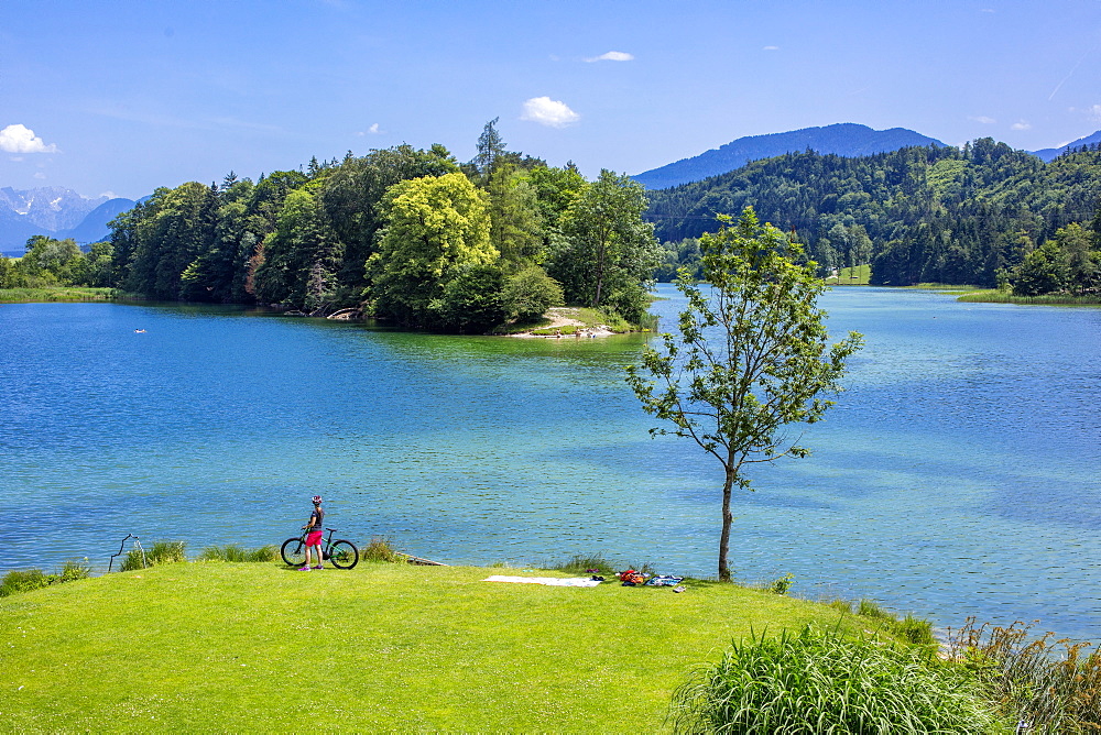 Reintaler lake, near Kramsach, Tyrol, Austria, Europe