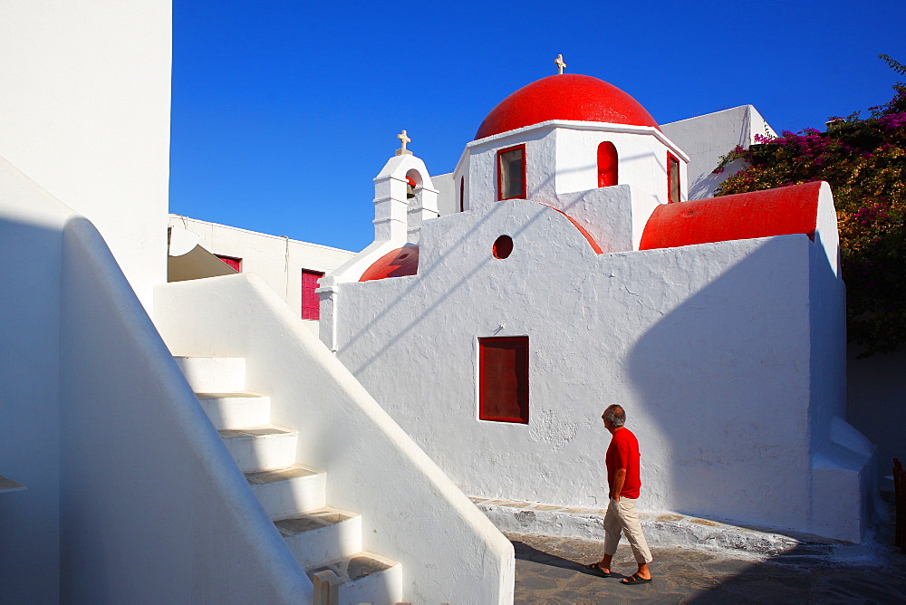 Gia Anasciceroneta, chora of Mykonos, Cyclades, South Aegean, Greek Islands, Greece, Europe