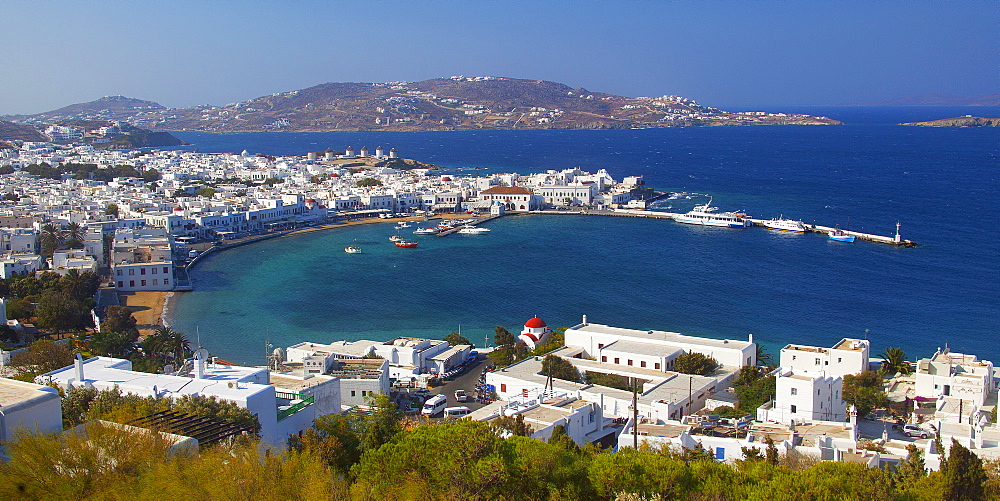 The port, Mykonos, Cyclades, South Aegean, Greek Islands, Greece, Europe