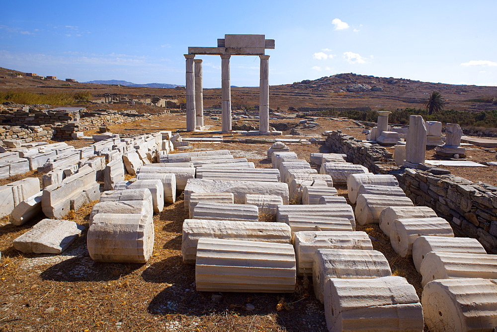 Delos Island, UNESCO World Heritage Site, South Aegean, Greek Islands, Greece, Europe