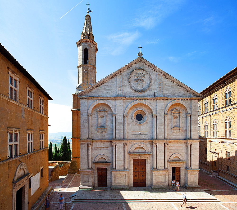 Pienza Cathedral, UNESCO World Heritage Site, Pienza, Tuscany, Italy, Europe