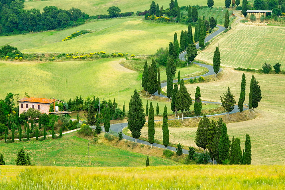 Monticchiello, Val d'Orcia, UNESCO World Heritage Site, Tuscany, Italy, Europe