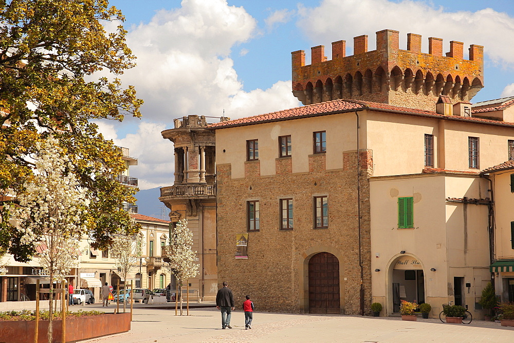 Cassero square, Montevarchi, Tuscany, Italy, Europe