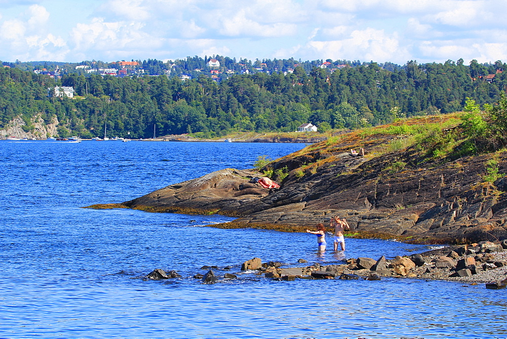 Langoyene Island Beach, Oslo, Norway, Scandinavia, Europe