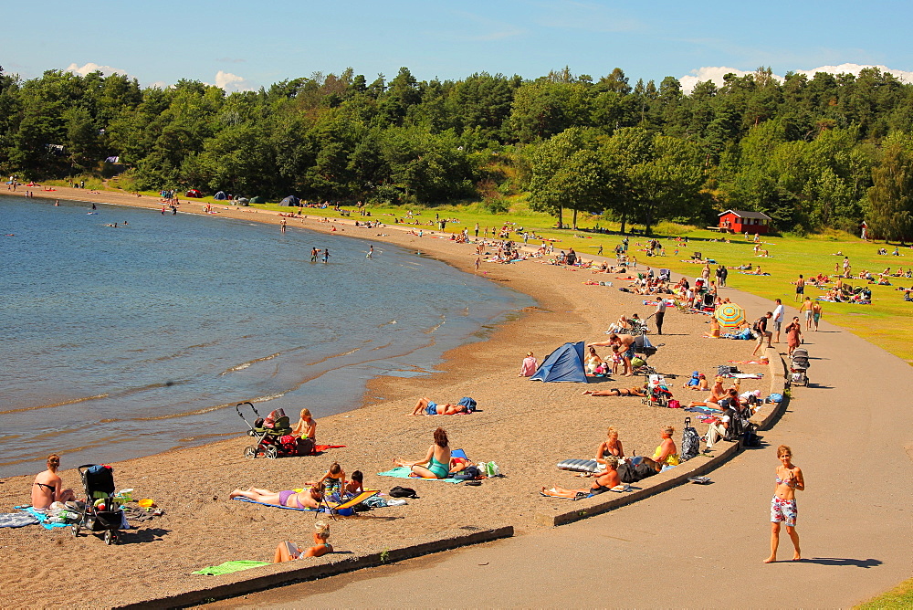 Langoyene Island Beach, Oslo, Norway, Scandinavia, Europe