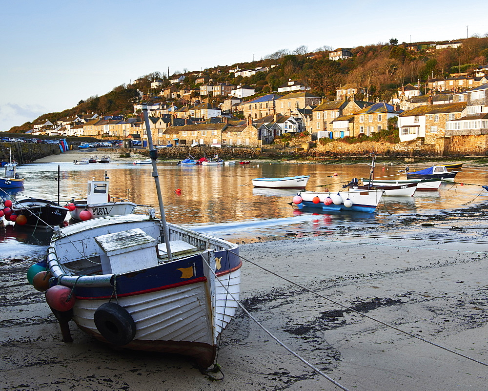 The picturesque fishing village of Mousehole, Cornwall, England, United Kingdom, Europe