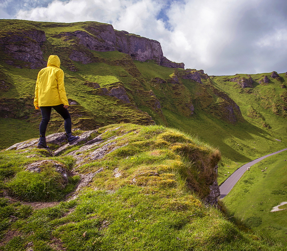 Taking in the view, Peak District, Derbyshire, England, United Kingdom, Europe