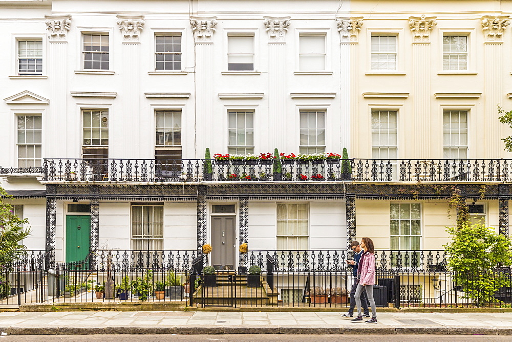 Beautiful architecture in Notting Hill, London, England, United Kingdom, Europe