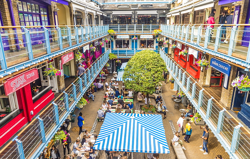 Kingly Court food market in Soho, London, England, United Kingdom, Europe