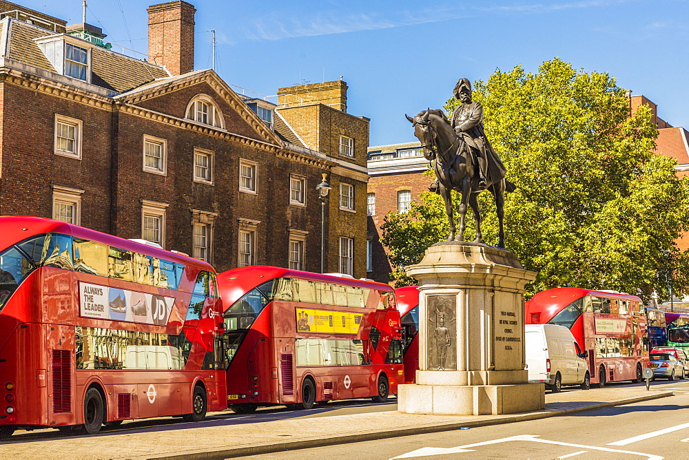 The Duke of Cambridge statue, Whitehall, London, England, United Kingdom, Europe