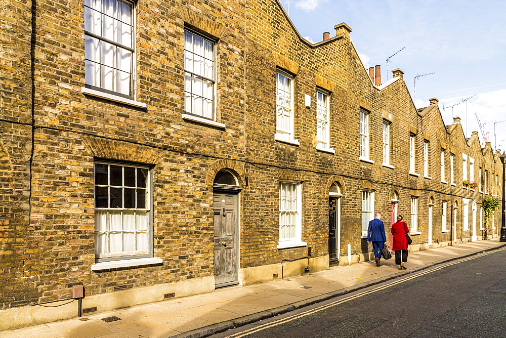 Beautifully preserved Georgian terraced houses in Waterloo, London, England, United Kingdom, Europe