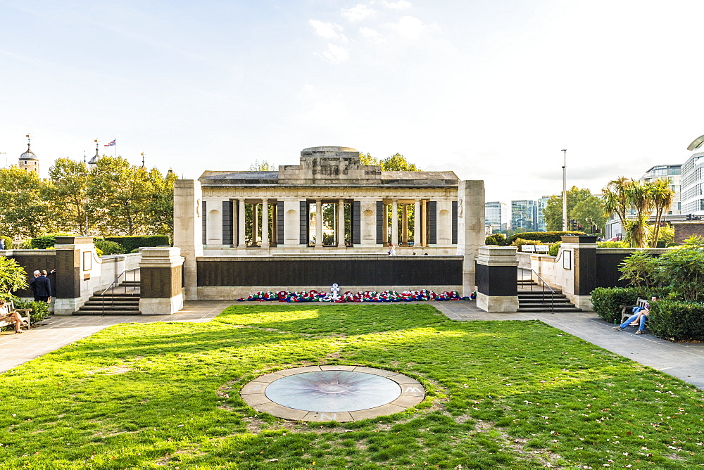 The Mercantile Marine Memorial from WW1, London, England, United Kingdom, Europe