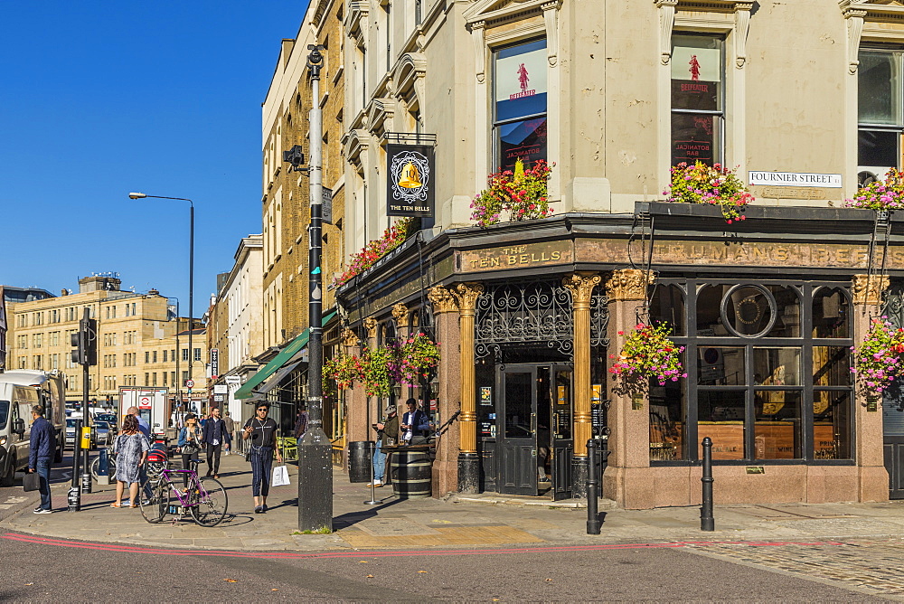 The Ten Bells pub in Spitalfields, London, England, United Kingdom, Europe