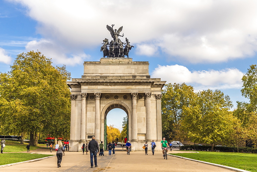 Wellington Arch on Hyde Park Corner, London, England, United Kingdom, Europe