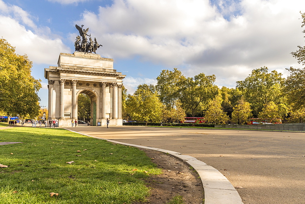 Wellington Arch on Hyde Park Corner, London, England, United Kingdom, Europe