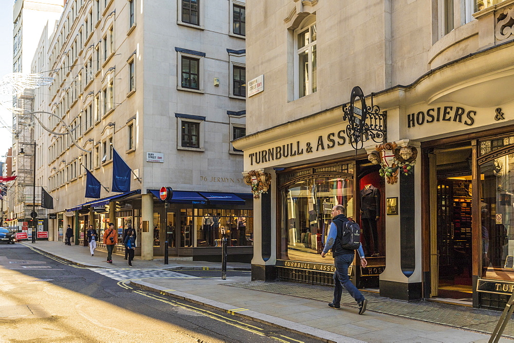 Jermyn Street in St. James's, London, England, United Kingdom, Europe