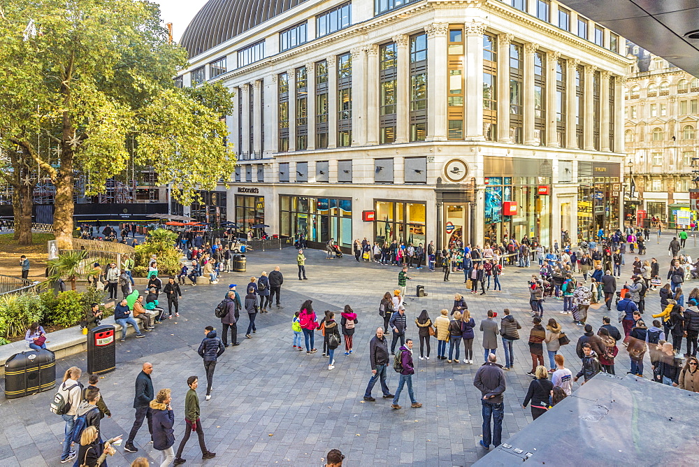 A view over Leicester Square, London, England, United Kingdom, Europe