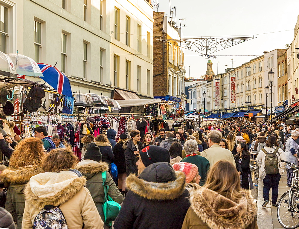 Portobello Road market, in Notting Hill, London, England, United Kingdom, Europe