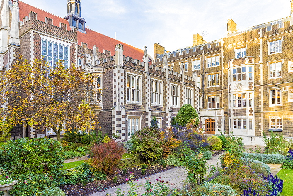 The Middle Temple gardens at Temple Inn, in Holborn, London, England, United Kingdom, Europe