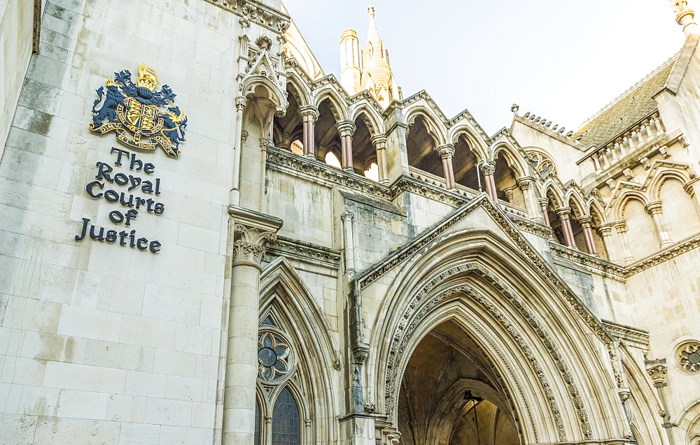 The Royal Courts of Justice in London, England, United Kingdom, Europe