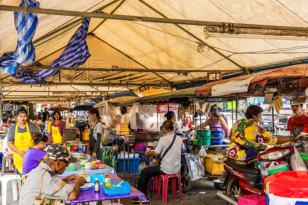 The local night market in Phuket old town, Phuket, Thailand, Southeast Asia, Asia