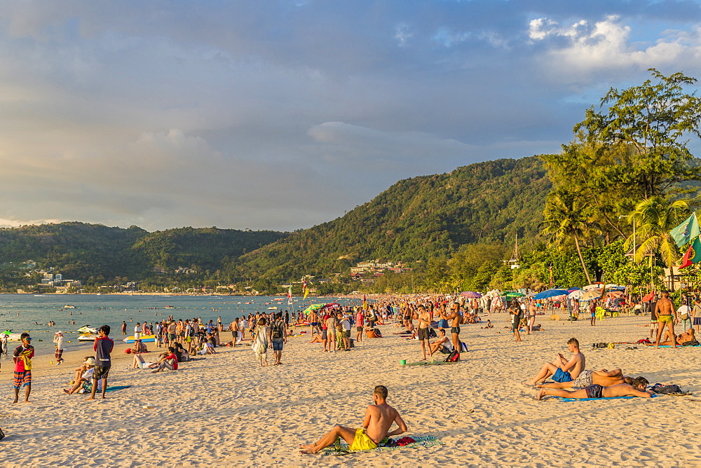 Patong beach in Patong, Phuket, Thailand, Southeast Asia, Asia