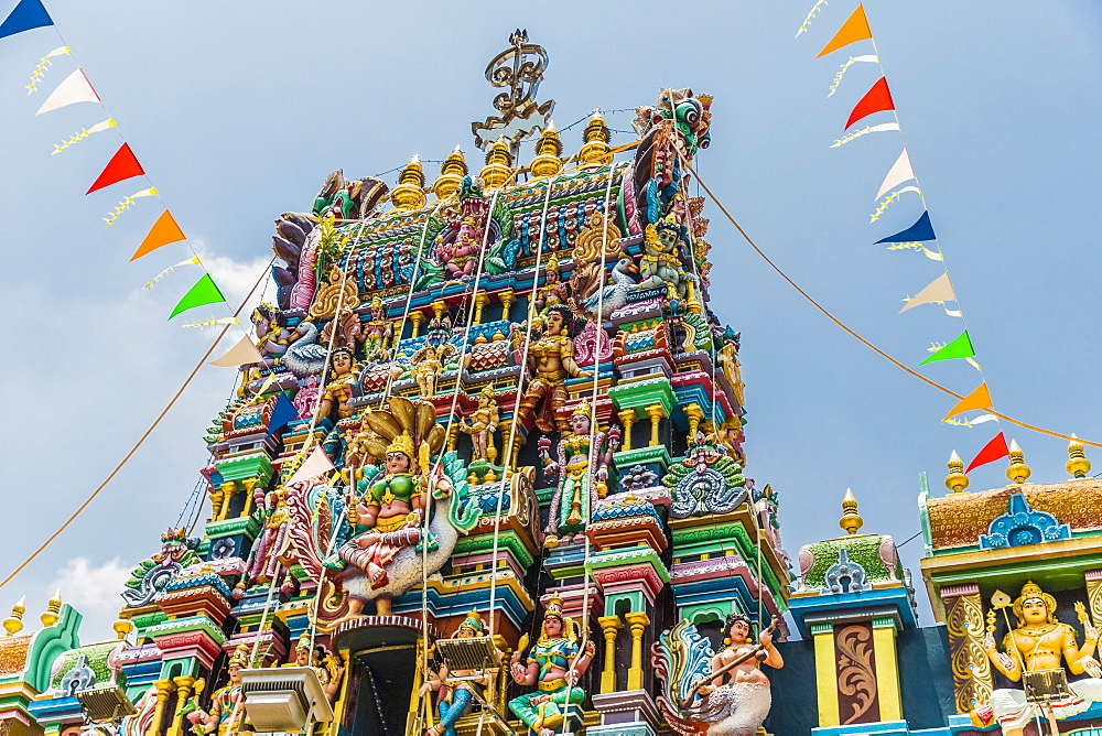 Sri Mahamariamman Temple in Little India, George Town, Penang Island, Malaysia, Southeast Asia, Asia