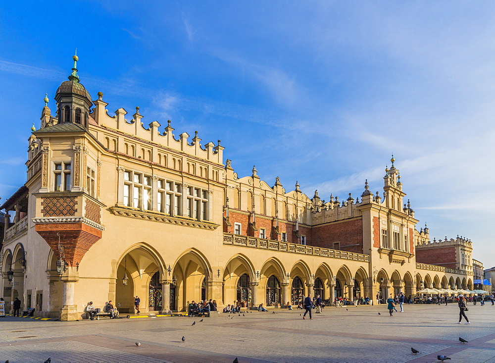 Cloth Hall in the main square, Rynek Glowny, in the medieval old town, UNESCO World Heritage Site, Krakow, Poland, Europe