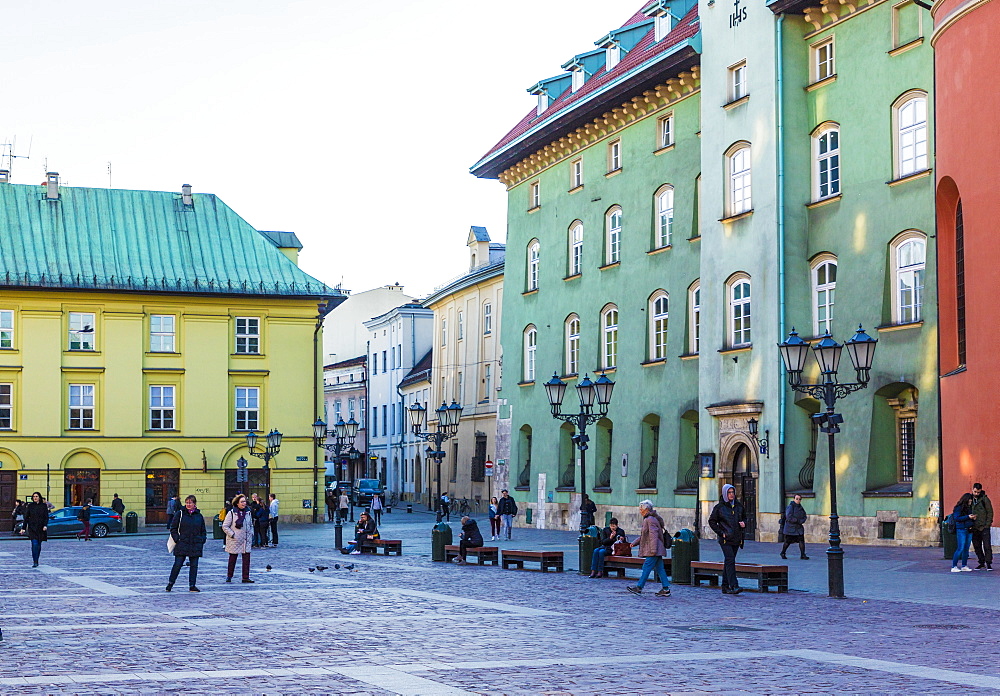 Little Market Square (Maly Rynek), in the medieval old town, UNESCO World Heritage Site, Krakow, Poland, Europe