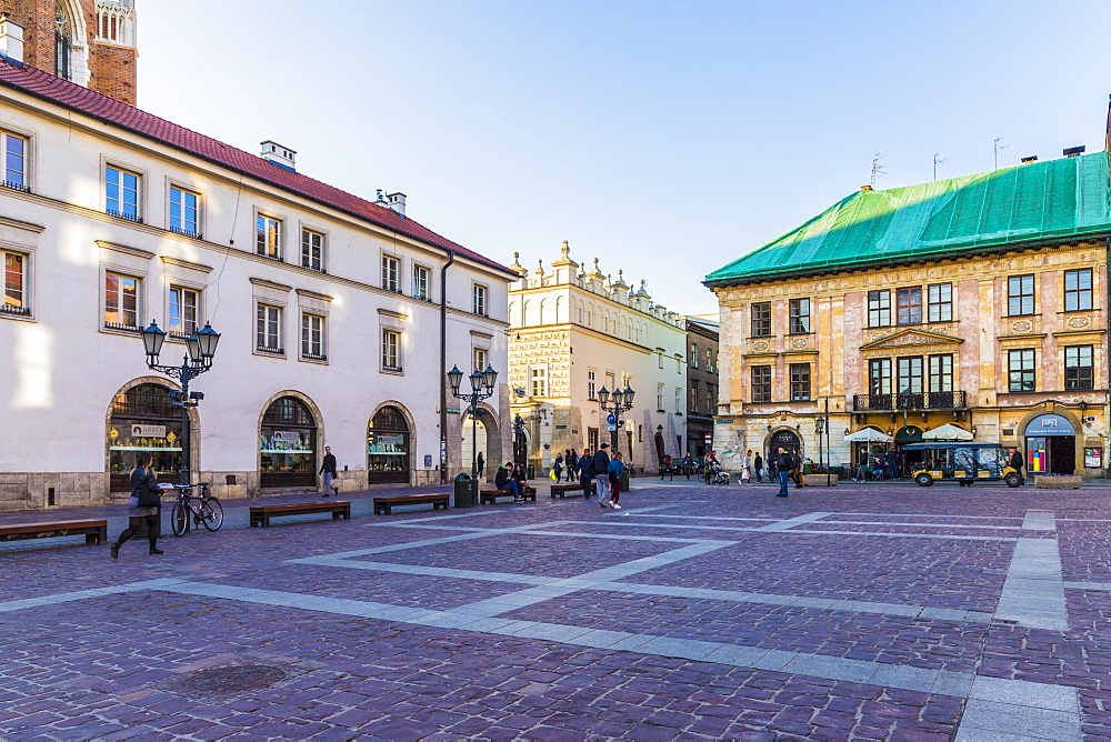 Little Market Square (Maly Rynek), in the medieval old town, UNESCO World Heritage Site, Krakow, Poland, Europe