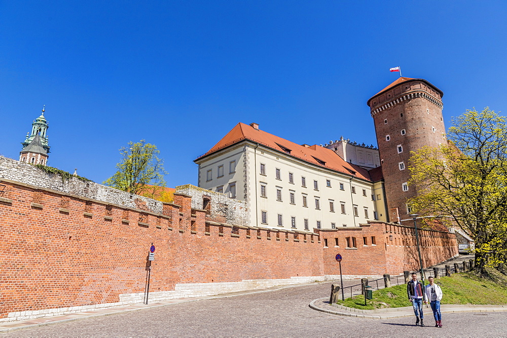 Wawel Royal Castle, UNESCO World Heritage Site, in the medieval old town, in Krakow, Poland, Europe