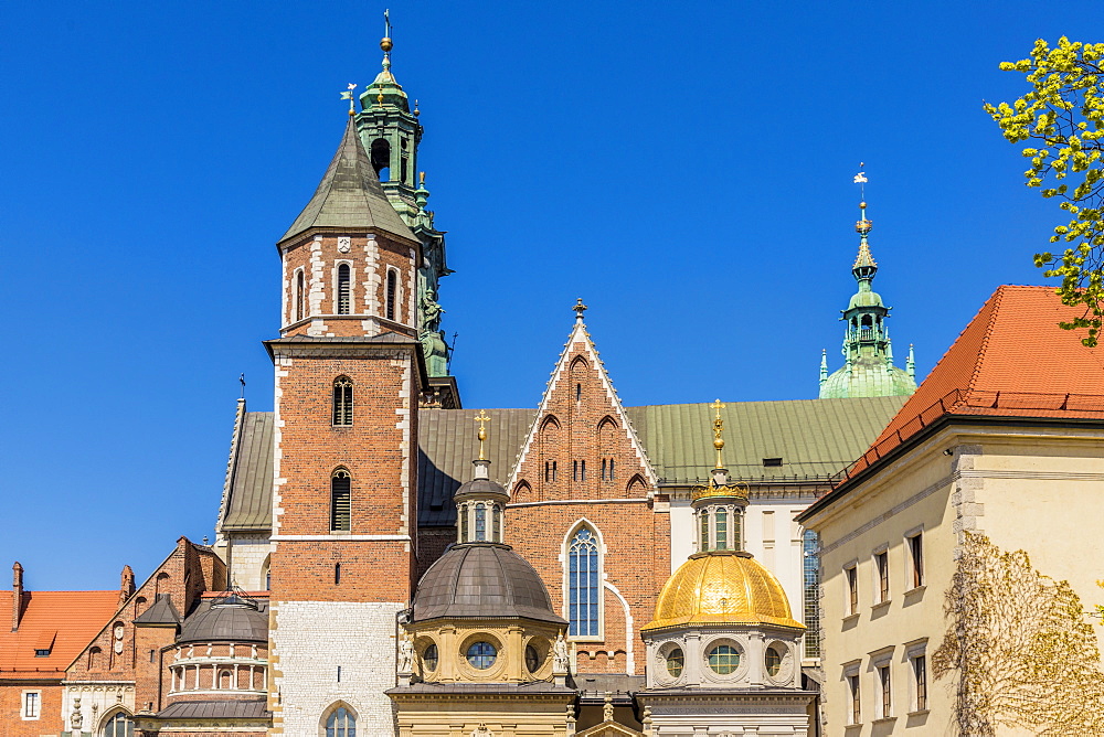 Wawel Cathedral at Wawel Royal Castle, UNESCO World Heritage Site, in the medieval old town, in Krakow, Poland, Europe