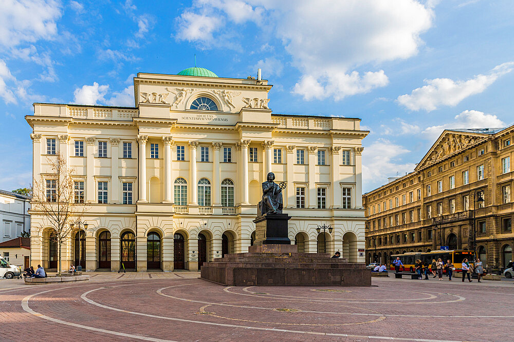 The Polish Academy of Sciences in the Old Town, UNESCO World Heritage Site, Warsaw, Poland, Europe