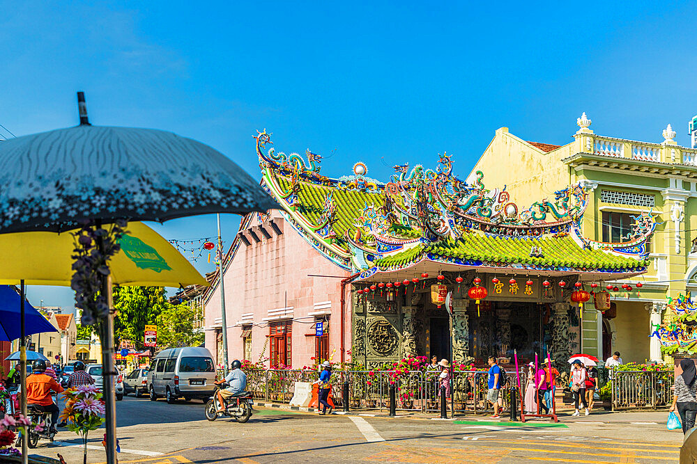 Choo Chay Keong Temple in George Town, UNESCO World Heritage Site, Penang Island, Malaysia, Southeast Asia, Asia