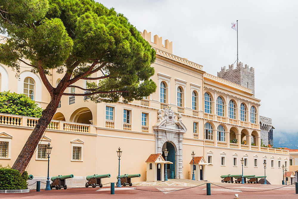 Prince's Palace of Monaco in Monaco, Cote d'Azur, French Riviera, Mediterranean, France, Europe