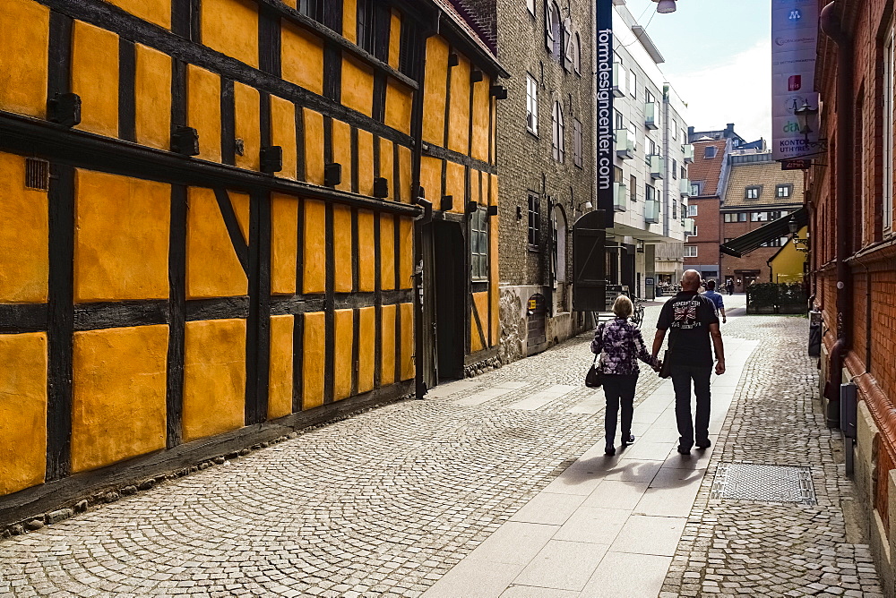 Hjulhamnsgatan or street in the old city, Malmo, Skane county, Sweden, Europe