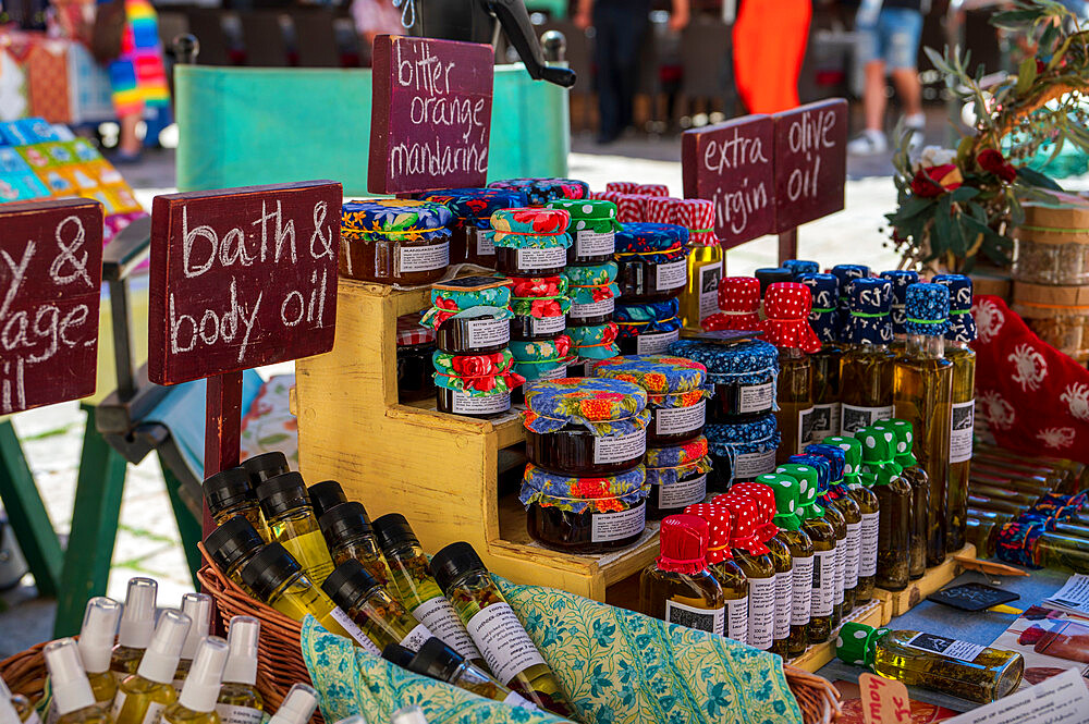 Local produce for sale in Old Town, Dubrovnik, Dalmatian Coast, Croatia, Europe