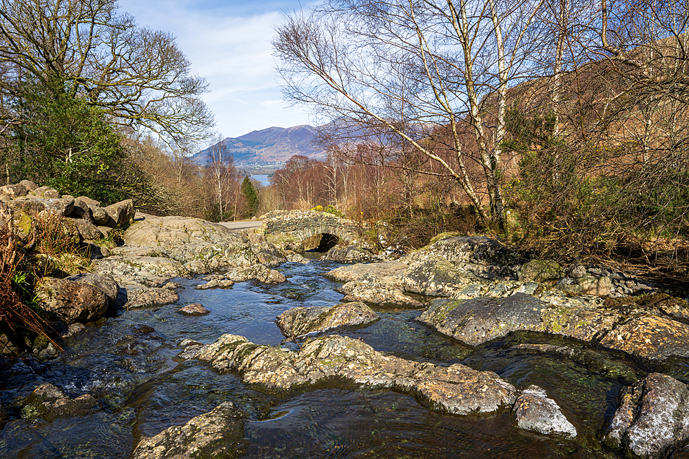 Ashness Bridge in spring, Lake District, Cumbria