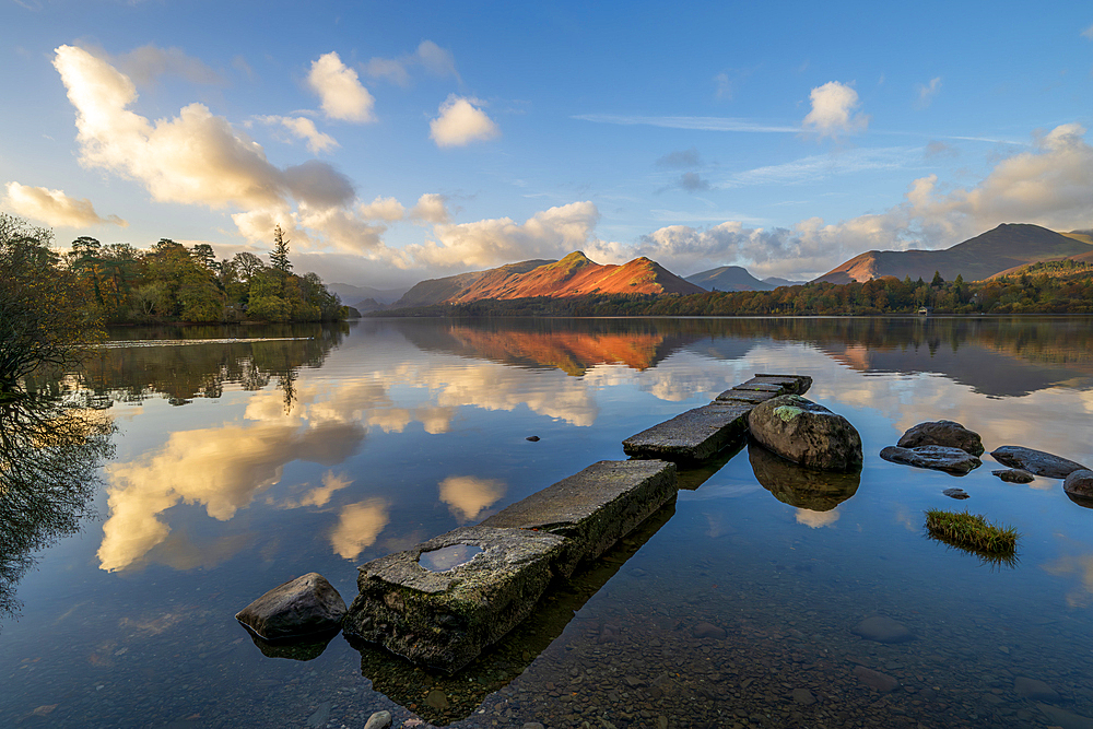 Isthmus Bay, Derwent Water, Lake District, Cumbria